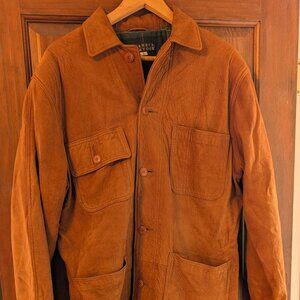 Barney's New York leather barn or chore jacket